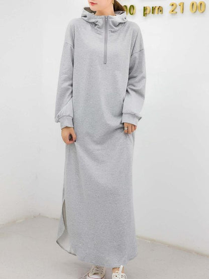 xakxx Simple Loose 2 Colors Long Dress