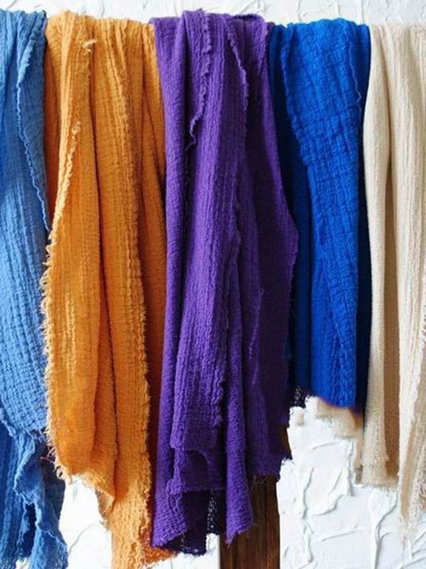 xakxx Retro Casual Crumpled Oversize Scarf