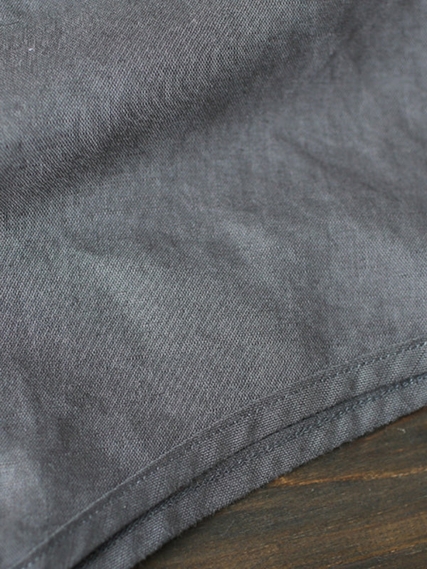 xakxx Simple 4 Colors Loose Linen Wide Leg Pants