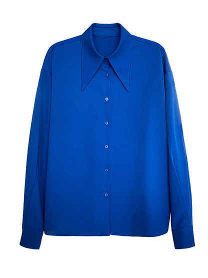 xakxx Stylish 3 Colors Solid Color Long Sleeves Blouse