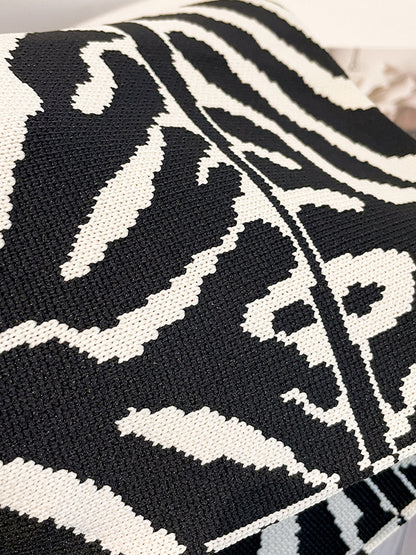 xakxx Contrast Color Bags Woven Handbag