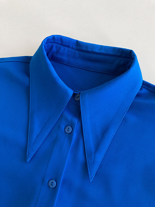 xakxx Stylish 3 Colors Solid Color Long Sleeves Blouse