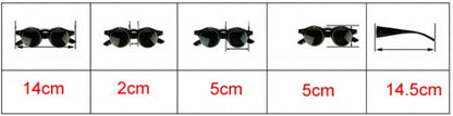 xakxx Women's Mens Retro Style Flip Up Round Steampunk Sunglasses