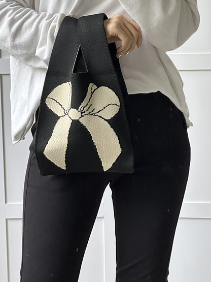 xakxx Casual Weave Contrast Color Bags Accessories