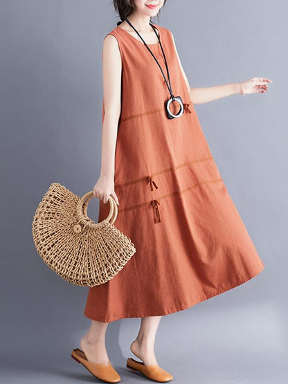 xakxx Casual Sleeveless A-line Long dress