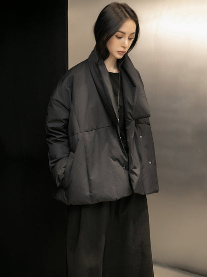 xakxx Original Solid Warm Duck Down Coat