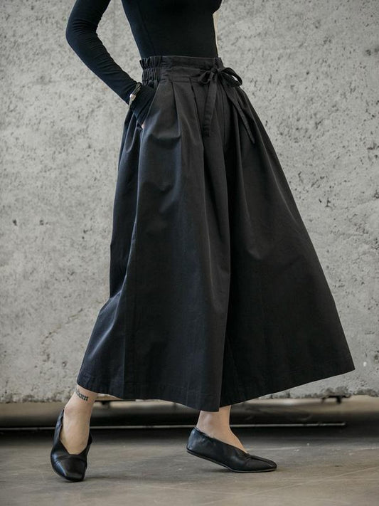 xakxx Retro Bandage Wide Leg Casual Pants