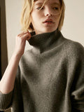xakxx xakxx-Warm Knitting High-neck Sweater
