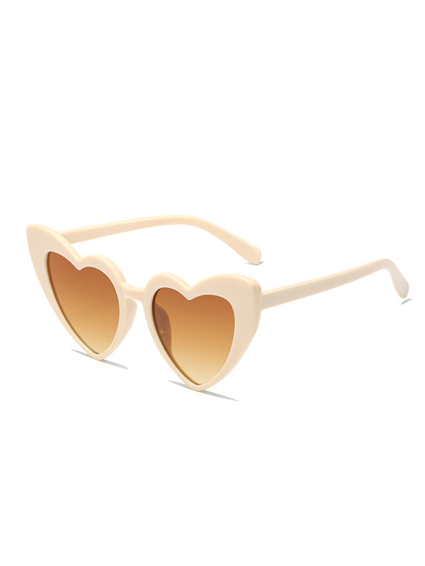 xakxx Heart Shape Sun Protection Sunglasses Accessories