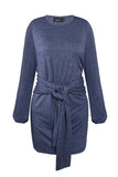 Xakxx New Mini Dress With Belt(3 Colors)