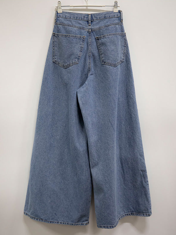xakxx Urban Blue Wide Leg Jean Pants
