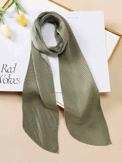xakxx Casual Pleated Solid Color Shawl&Scarf