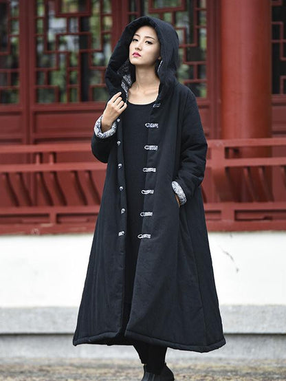 xakxx Original Vintage Ramie Cape Cotton-padded Clothes