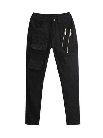 xakxx Original Cool Split-Joint With Pockets Zipper Casual Pants Bottoms