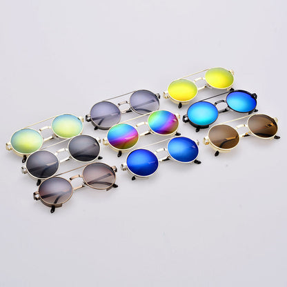 xakxx Retro Round Lens Frame 2 Colors Sunglasses
