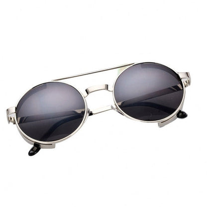 xakxx Retro Round Lens Frame 2 Colors Sunglasses
