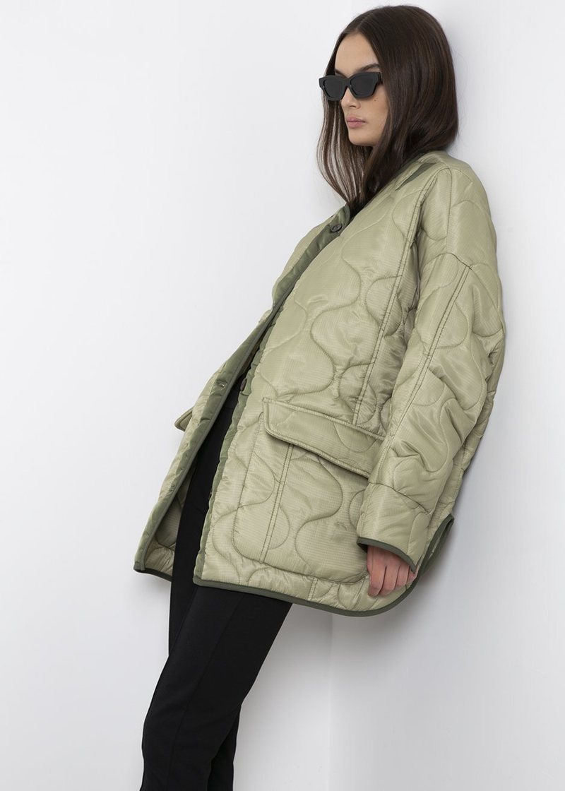 xakxx  Autumn Winter Women's Loose Jackets Thin Parka Oversize Coats Round Neck Outwear Female Coats Long Sleeve Cotton Clothing