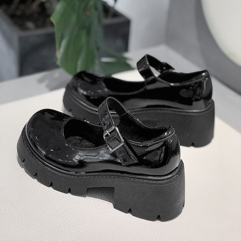 xakxx Women shoes models Mary Jane shoes women's Japanese high heels retro platform shoes women femmes chaussures lolita