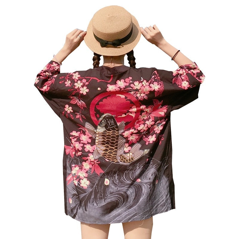 xakxx Womens tops and blouses  harajuku kawaii shirt Japanese streetwear outfit kimono cardigan female yukata blouse women AZ004