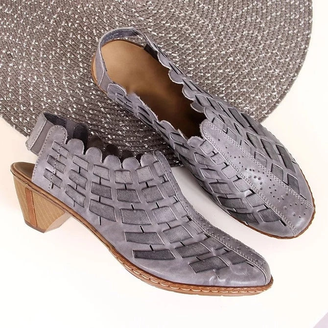 xakxx New Women Sandals Summer Fashion Stitching Ladies Heel Shoes Female Casual Sandalias Mujer Size 34-43