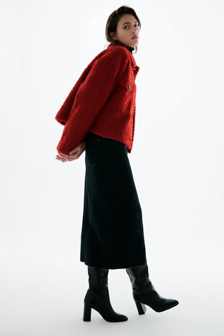 xakxx Winter New Henin Fur Coat Sheepsheared Grain Coat Women's Short Lamb Loose European Station Wool Coat Thick Jacket