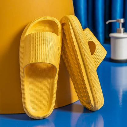 xakxx Home Slippers Summers Thick Platform Womens  Sandals Indoor Bathroom Anti-Slip Slides Ladies Men's Shoes Mules