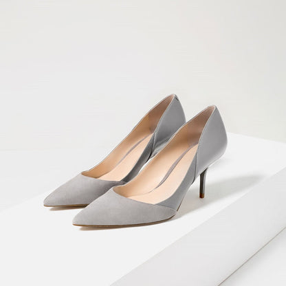 xakxx Fashion PU Leather Women Pumps Printing High Heels Shoes Point Toe mules high Party Wedding Pump