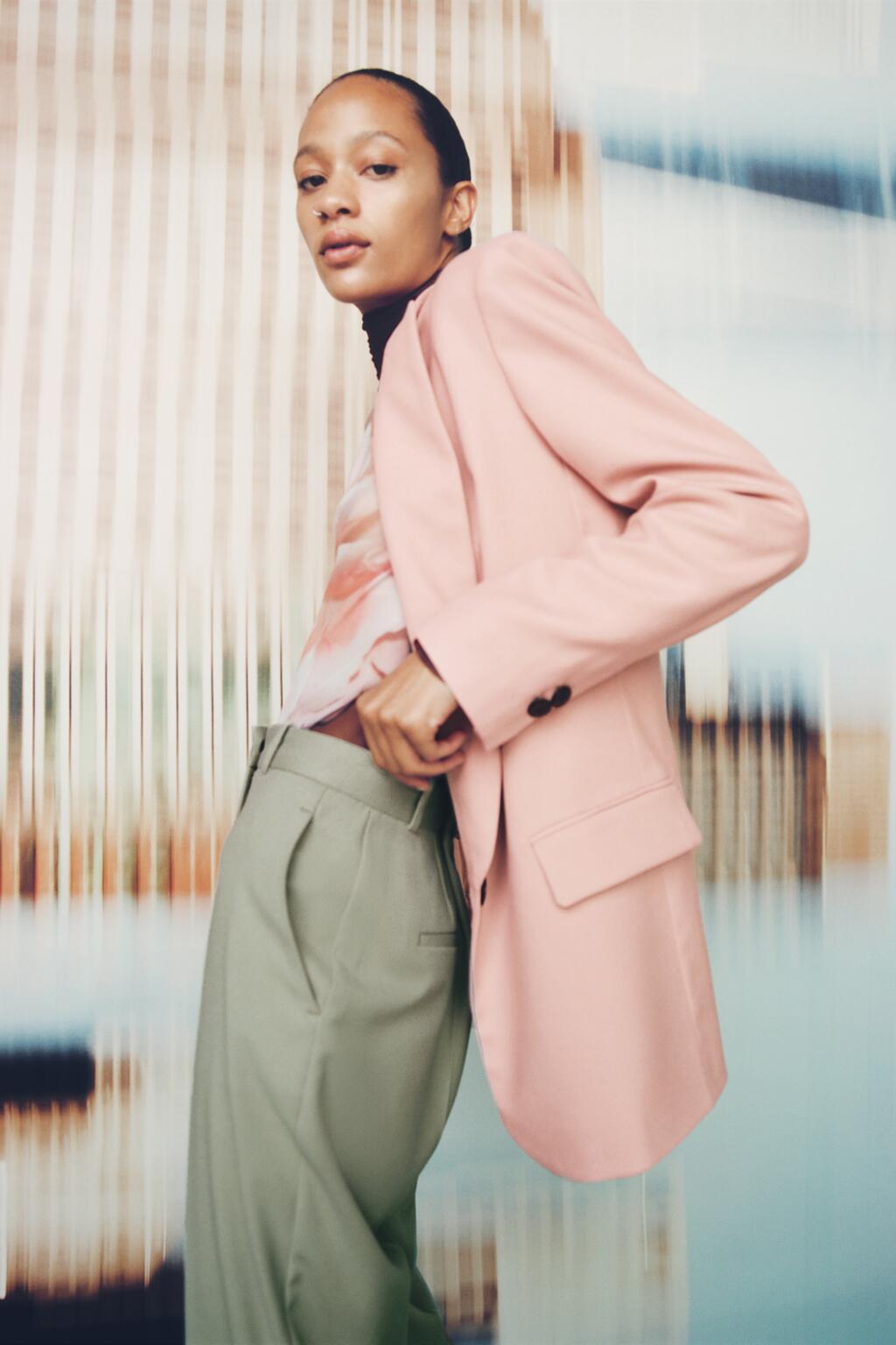 xakxx Korean Loose Pink Blazer Coat Women Office Lady Blazer Jacket Female Casual Work Elegant Outwear Spring  OL