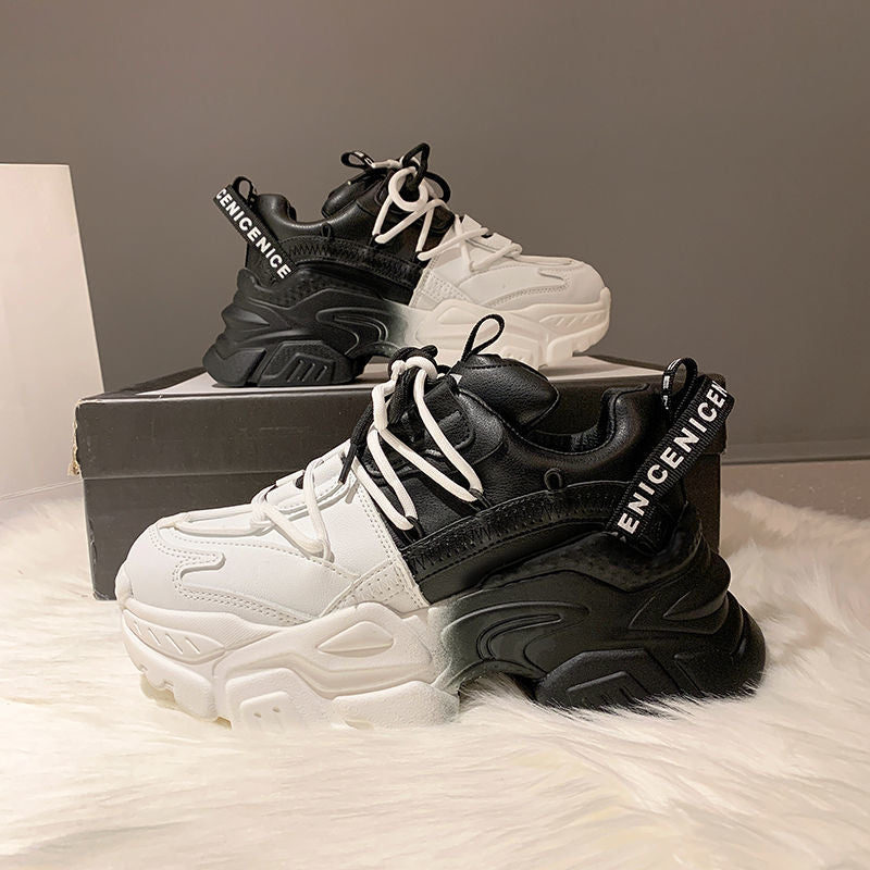 xakxx Autumn Women Chunky Sneakers New Design Colorful Woman Shoes Thick Sole Fashion Girls Platform Sneakers Ladies Sport Shoes