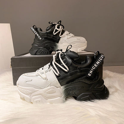 xakxx Autumn Women Chunky Sneakers New Design Colorful Woman Shoes Thick Sole Fashion Girls Platform Sneakers Ladies Sport Shoes