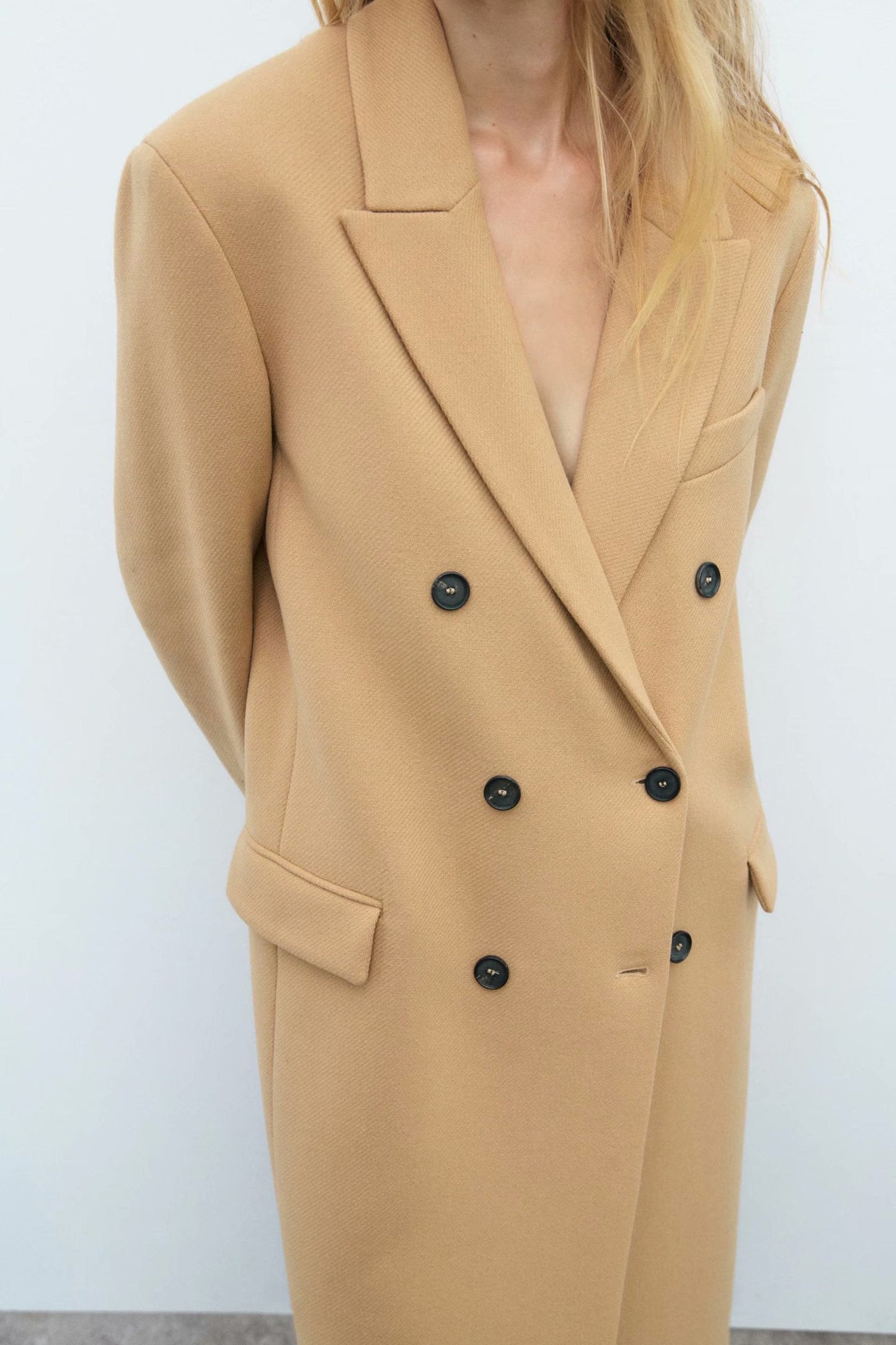 xakxx Women Autumn New Double Breasted Jacket Overcoat Vintage Long Sleeve Female Outerwear Chic Tops