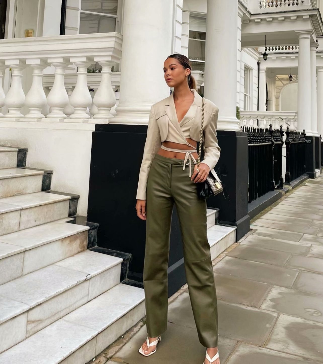 xakxx Gray Double Layer Bandage Slim Blazer Women Long Sleeve Pocket Short Jacket Female Notched Collar Outwear Tops New
