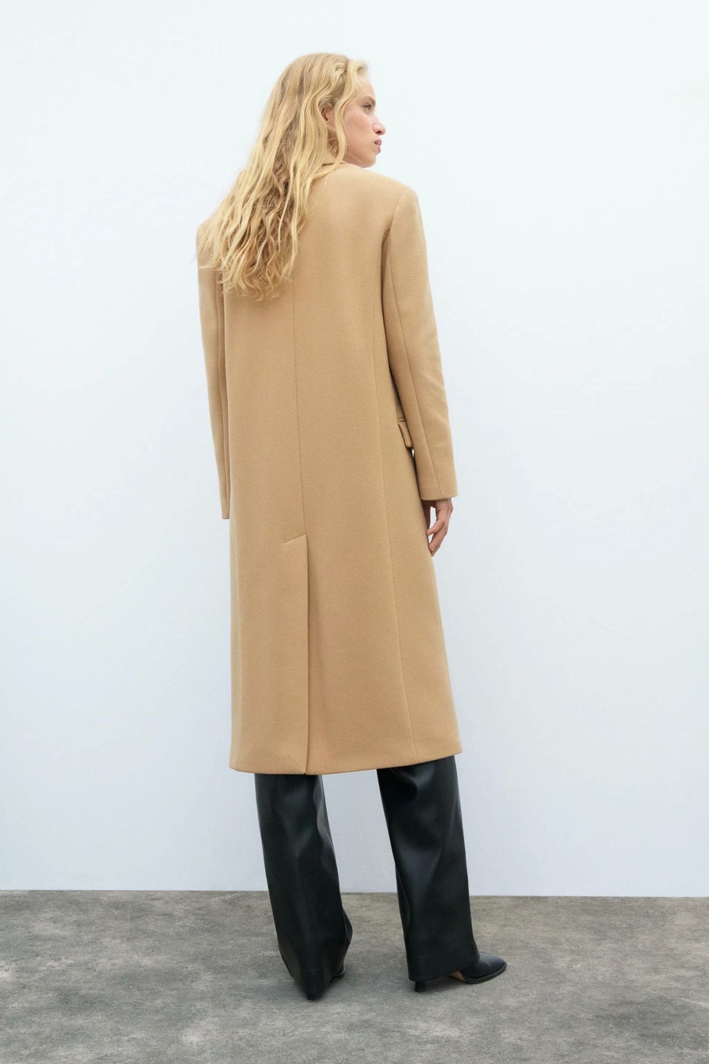 xakxx Women Autumn New Double Breasted Jacket Overcoat Vintage Long Sleeve Female Outerwear Chic Tops