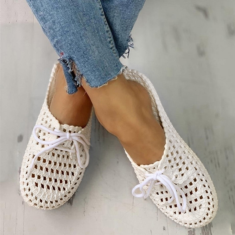Women's Sandals  Summer Handmade Ladies Shoes Leather Breathable Sandals Women Flats Retro Style Cusomized Support Slipper