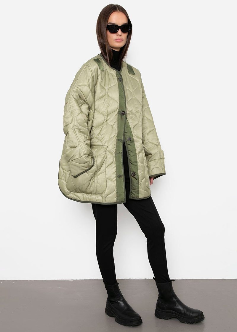 xakxx  Autumn Winter Women's Loose Jackets Thin Parka Oversize Coats Round Neck Outwear Female Coats Long Sleeve Cotton Clothing