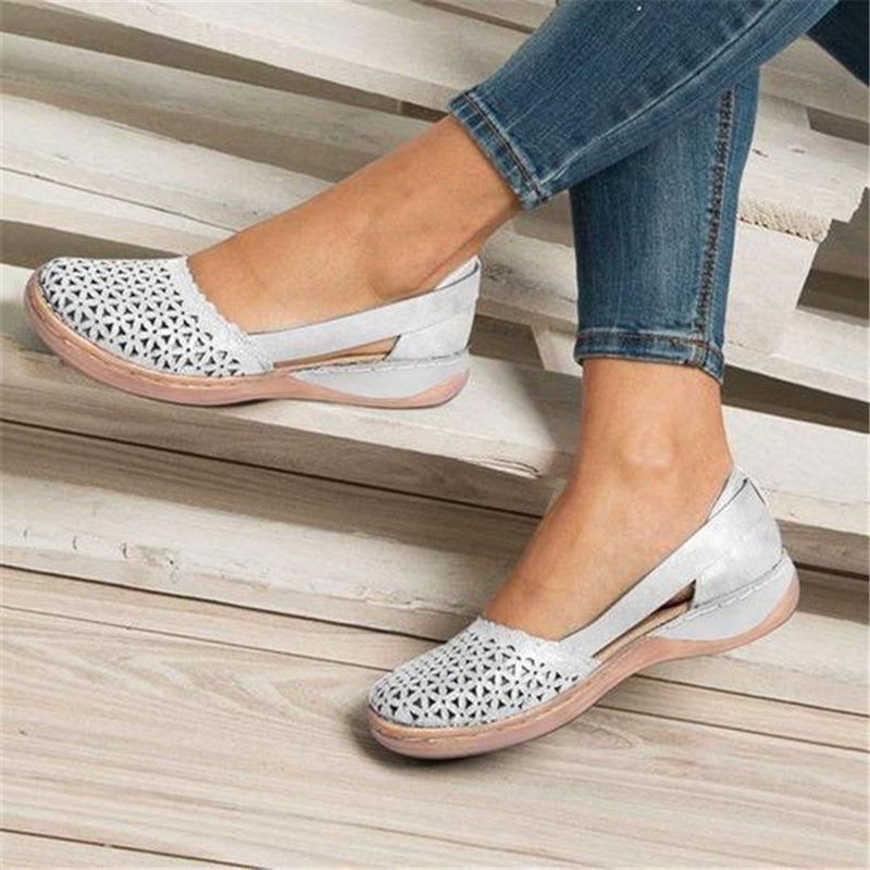 Women's Sandals  Summer Handmade Ladies Shoes Leather Breathable Sandals Women Flats Retro Style Cusomized Support Slipper