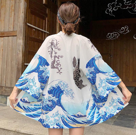 xakxx xakxx Womens tops and blouses harajuku kawaii shirt Japanese streetwear outfit kimono cardigan female yukata blouse women  AA001