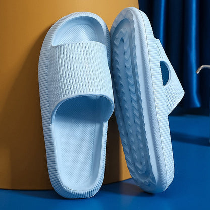 xakxx Home Slippers Summers Thick Platform Womens  Sandals Indoor Bathroom Anti-Slip Slides Ladies Men's Shoes Mules