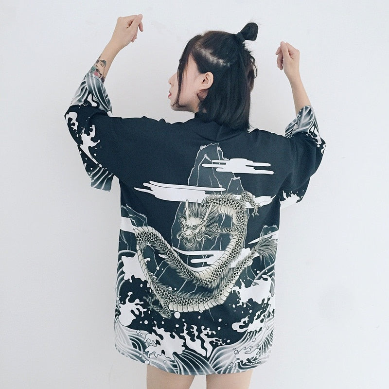 xakxx Womens tops and blouses  harajuku kawaii shirt Japanese streetwear outfit kimono cardigan female yukata blouse women AZ004