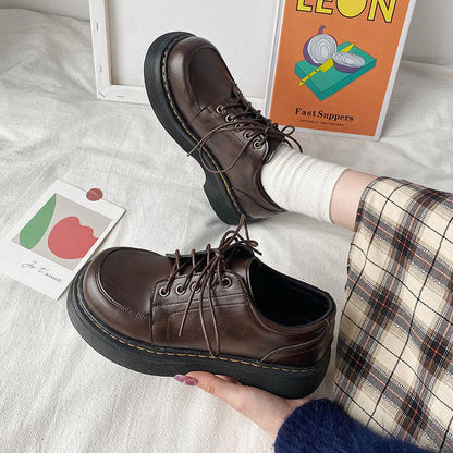 xakxx Japanese School Uniform Shoes Jk Student Shoes Girls Women Kawaii Lolita Soft Girl Round Toe Lolita Platform Mary Jane Shoes