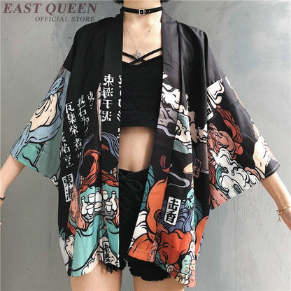 xakxx Womens tops and blouses  harajuku kawaii shirt Japanese streetwear outfit kimono cardigan female yukata blouse women AZ004