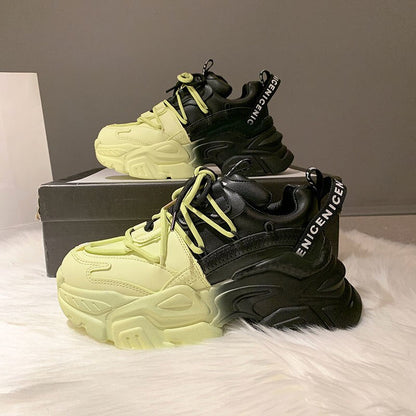xakxx Autumn Women Chunky Sneakers New Design Colorful Woman Shoes Thick Sole Fashion Girls Platform Sneakers Ladies Sport Shoes