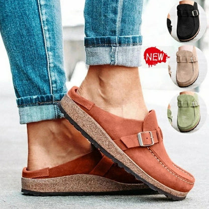 xakxx Women Loafers Retro Shoes Slip On Ladies Comfort Flats Platform Female Zapatos Mujer New Plus Size Casual Woman Summer Flat