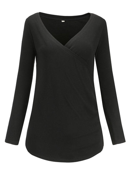 Breastfeeding Clothes Long Sleeve Pregnant Tops Maternity  Womens Clothing Pregnancy Shirts Casual Breastfeed Blouses