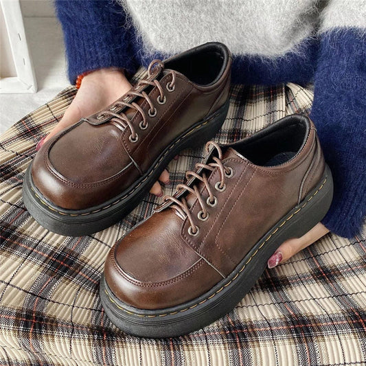 xakxx Japanese School Uniform Shoes Jk Student Shoes Girls Women Kawaii Lolita Soft Girl Round Toe Lolita Platform Mary Jane Shoes