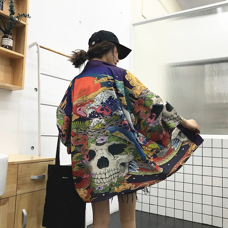 xakxx Womens tops and blouses  harajuku kawaii shirt Japanese streetwear outfit kimono cardigan female yukata blouse women AZ004