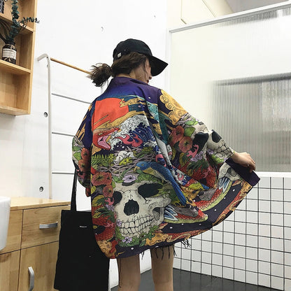 xakxx Womens tops and blouses  harajuku kawaii shirt Japanese streetwear outfit kimono cardigan female yukata blouse women AZ004