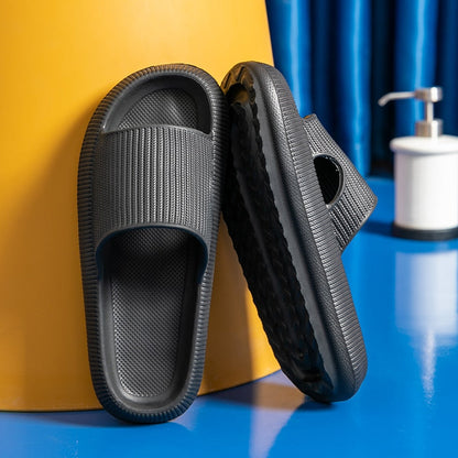 xakxx Home Slippers Summers Thick Platform Womens  Sandals Indoor Bathroom Anti-Slip Slides Ladies Men's Shoes Mules