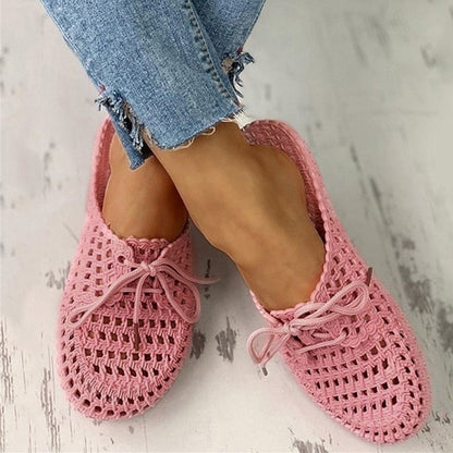 Women's Sandals  Summer Handmade Ladies Shoes Leather Breathable Sandals Women Flats Retro Style Cusomized Support Slipper