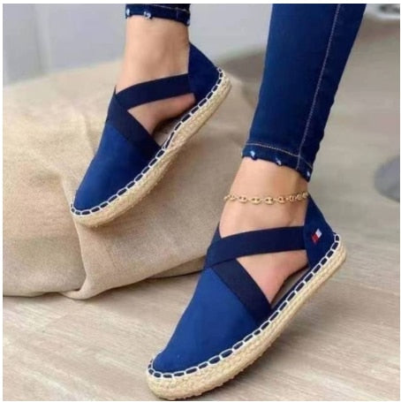 xakxx Women's Sandals Summer Female Slippers Flat Woman Peep-toe Comfort Slip-on Casual Shoes Mujer Slingback